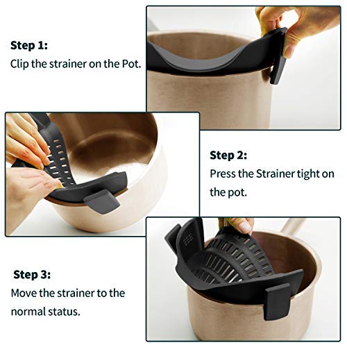 Silicone Kitchen Strainer Clip